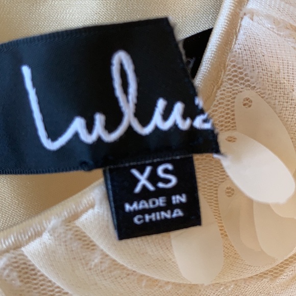 Lulus Worth the Wait Cream Sequin Ruffled Mini Dress - Picture 11 of 11